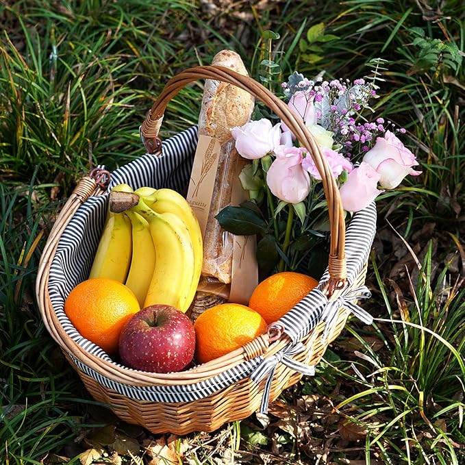 G GOOD GAIN Oval Picnic Basket - Image 7