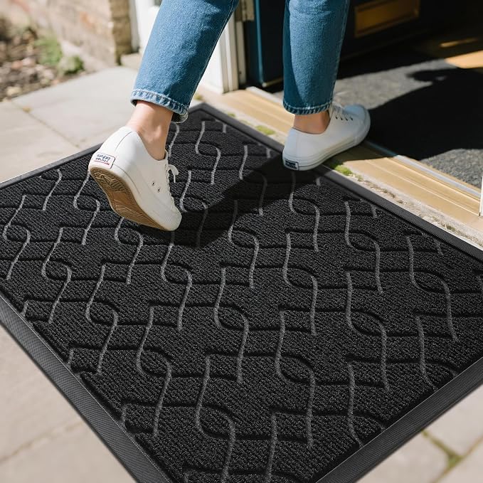 Yimobra Outdoor Mats for Front Door 29.5x17, All-Season Waterproof Doormat by Yimobra