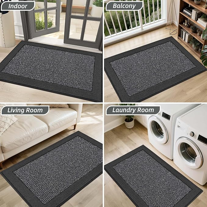 BEQHAUSE Indoor Door Mat 32" x 48", Dirt Trapper Door Mats Non-Slip Entryway - Image 8