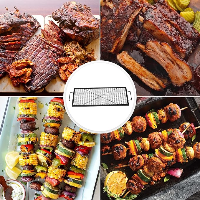 onlyfire Rectangle X-Marks Fire Pit Cooking Grate, Campfire Grill Grate - Image 7