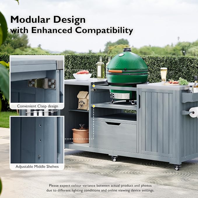 66.5" Outdoor Kitchen Island - Image 6
