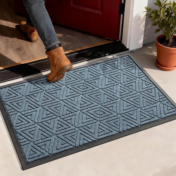 Yimobra Outdoor Mats for Front Door 29.5x17, Stops Mud & Dirt at Entrance by Yimobra