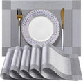 LEXMORE Placemats Set of 6 Vinyl/Plastic Woven Place Mats by lexmore