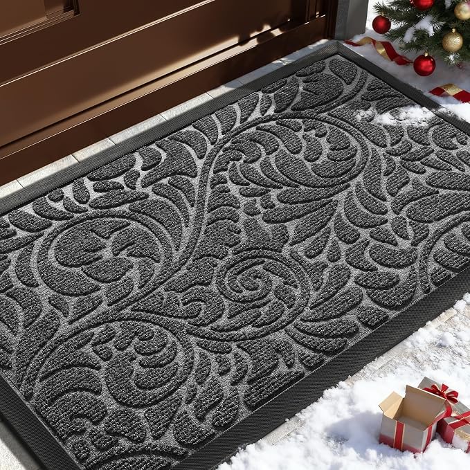 Yimobra Door Mat Outside Entrance 29.5x17, Waterproof Sturdy Outdoor Mats by Yimobra