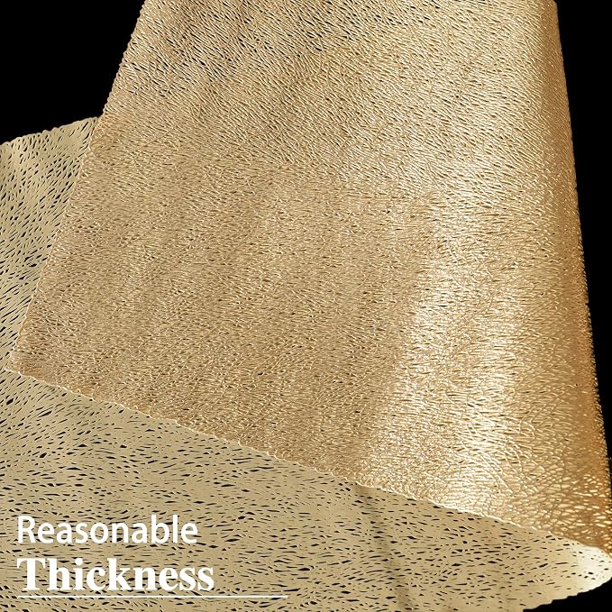 Fave Gold Table Runners 60 Inches Heat Resistant Table Runner Line Shaped Short - Image 2