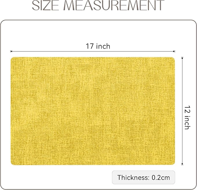 Romanstile Vinyl Placemats Set of 4-12 X 17 Inch - Image 6