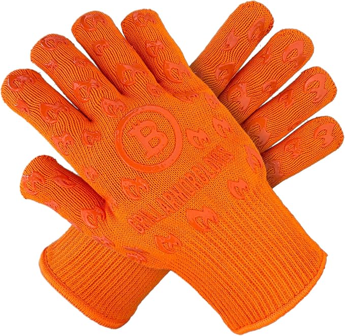 Grill Armor Oven Gloves – 932°F Heat, Fire & Cut Resistant Mitts by GrillArmorGloves