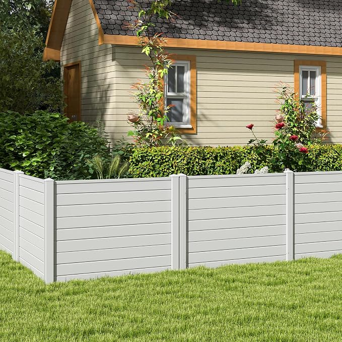 Giantex 2 Panels Air Conditioner Fence, Decorative Trash Can Enclosure - Image 2