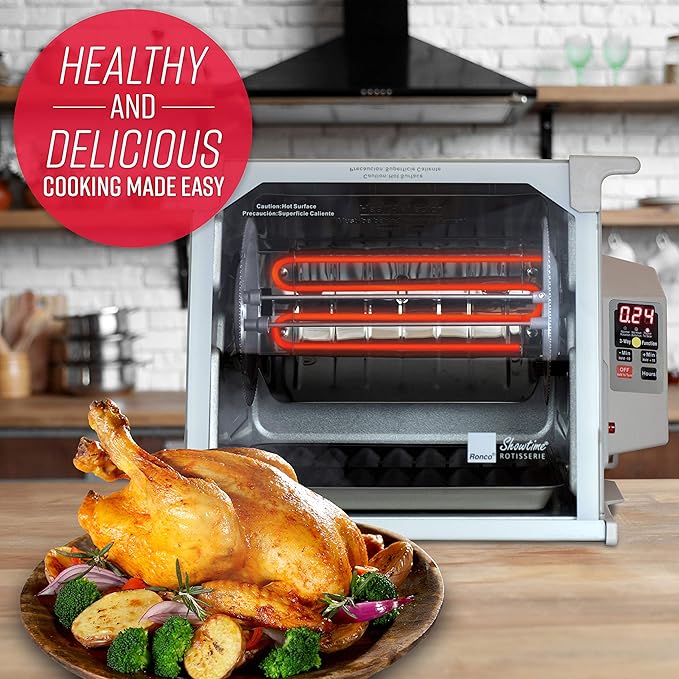Ronco ST5000PLAT Digital Showtime Rotisserie, Platinum Edition, Cooks Food - Image 2