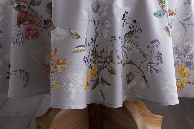 Maison d' Hermine Table Cloth Round Table 100% Cotton 63 Inches Fall Tablecloth - Image 7