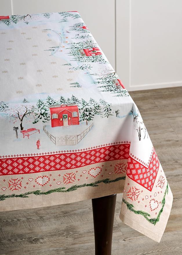 Maison d' Hermine Table Cloth Rectangle Table 100% Cotton 70 x 90 Inches Fall - Image 7