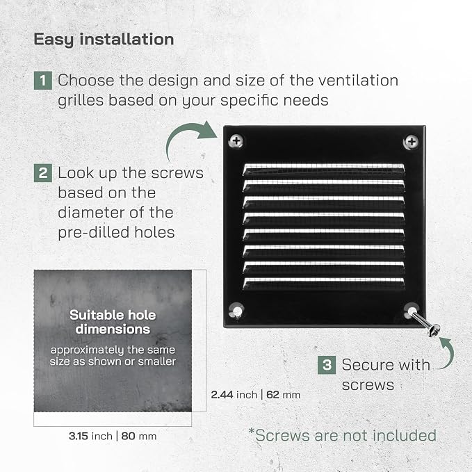 Vent Systems 4'' x 4'' Inch Pack of 2 - Image 4