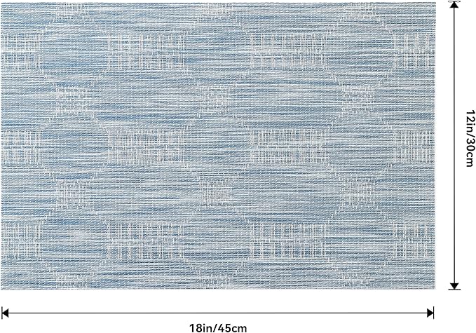 Leetaltree Alice Blue Placemats Set of 6 - Image 9