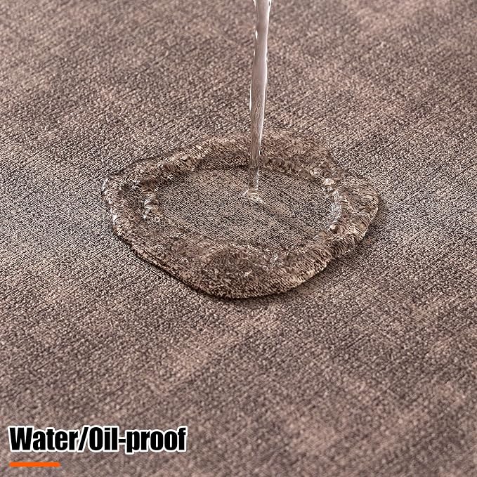 Homaxy Round Faux Leather Placemats and Coasters, Washable Dual-Side Table Mats - Image 4