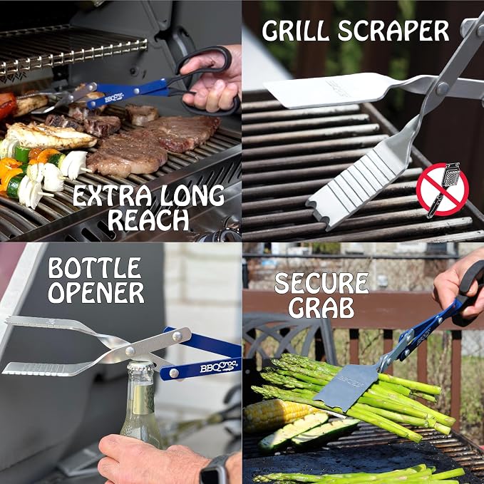 3 in 1 Barbecue Tool 18-inch by BBQ Croc - Image 2