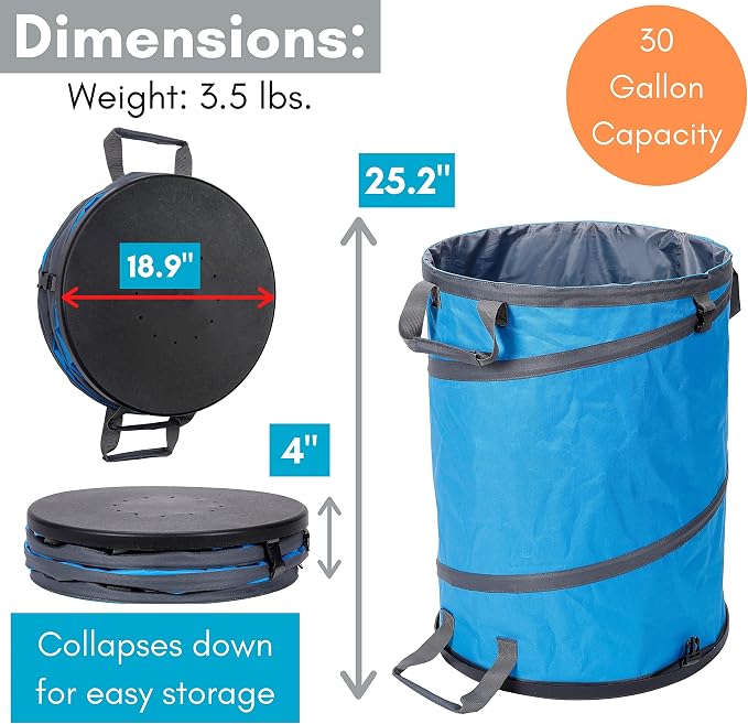 BIRDROCK HOME Collapsible Lawn and Leaf Waste Bag - Image 5