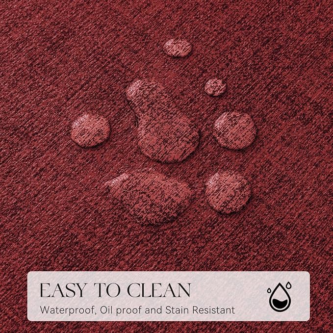 MOSAYT Faux Leather Placemats Set of 12, Heat Resistant Vinyl Place Mats - Image 4