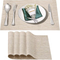 Placemats Set of 4, Heat and Stain Resistant Indoor/Outdoor Place mats by BxzanDya-LifeSmartMaker