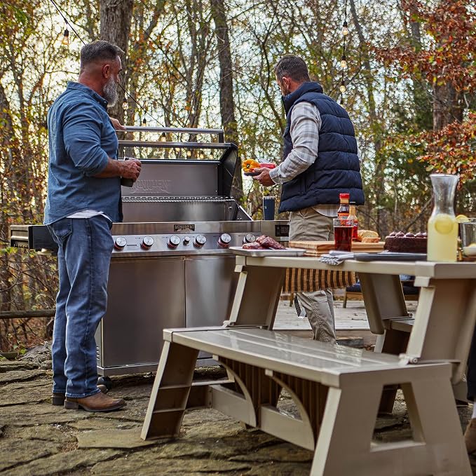 Monument Grills 6-Burner Convertible Natural Gas Smart bbq Grill Stainless - Image 10