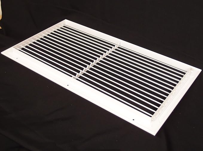 30"w X 8"h Aluminum Adjustable Return/Supply HVAC Air Grille - Image 3