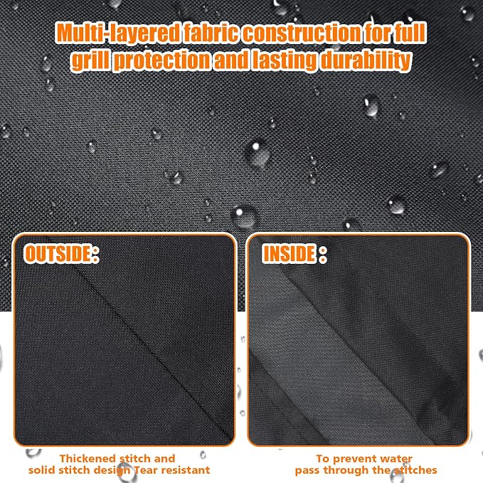 Hisencn Grill Cover for Pit Boss Austin XL, 600D Heavy Duty Pellet Smoker BBQ - Image 4