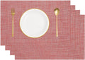 uxcell Faux Linen Placemats, 12x18 Inch Heat Resistant Place Mats Machine by uxcell