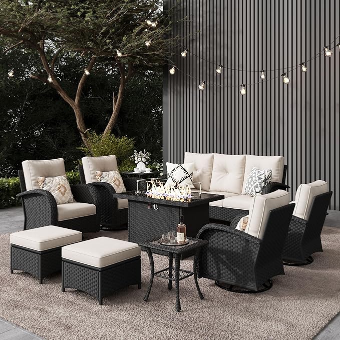 LayinSun 10 Pieces Outdoor Patio Furniture Set by LayinSun