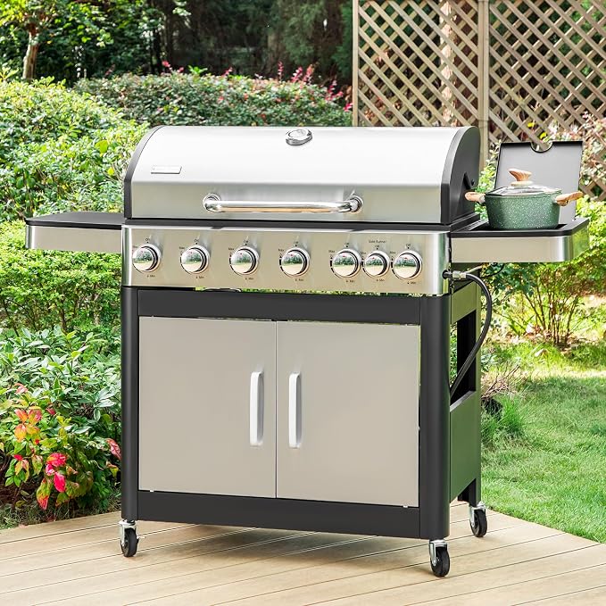 6 Burner Propane Gas BBQ Grill - Image 2