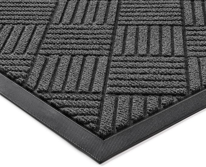 Front Door Mat, Heavy Duty Indoor Outdoor Doormat, 60” x 48” Low Profile by 100pointONE