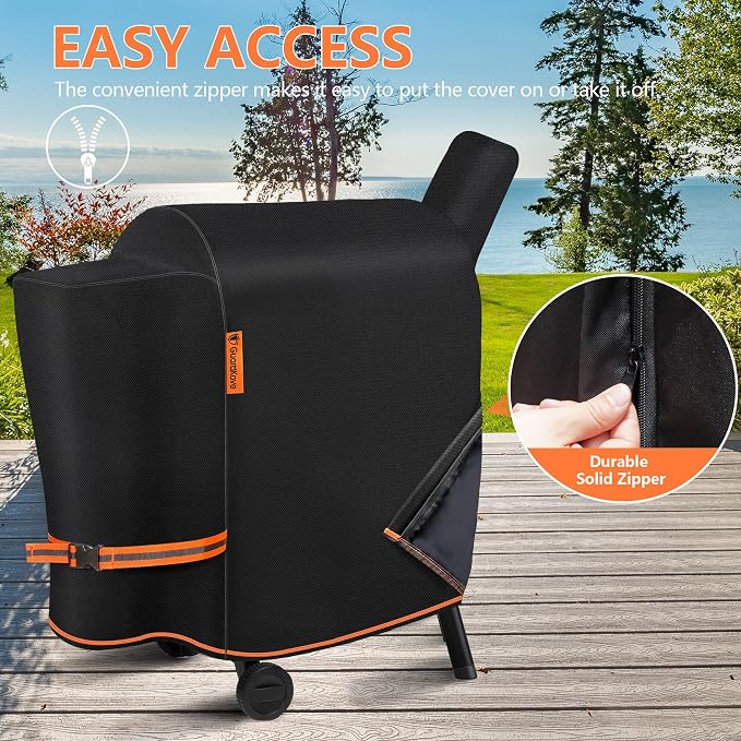 Grill Cover for Traeger Pro 22/575 Series BAC503, Waterproof Wood Pellet Smoker - Image 7