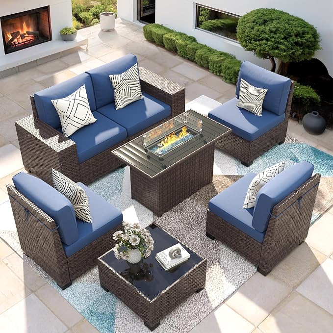 7 Piece Patio Furniture Set by VonzoyHome