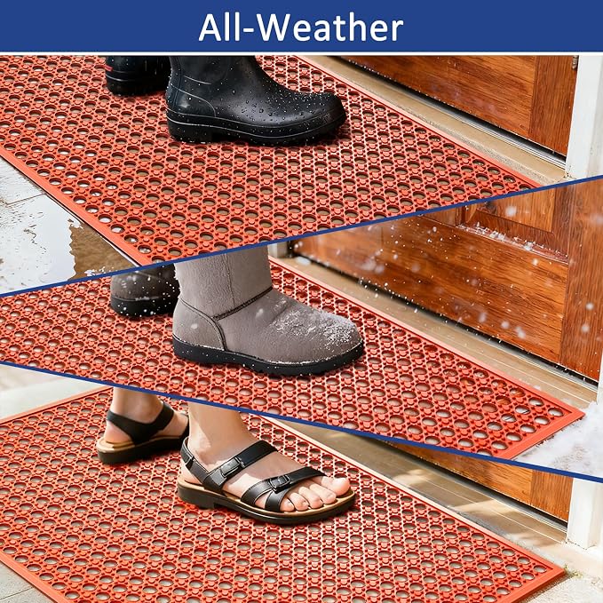 Outdoor Rubber Mat Kitchen Anti-Fatigue Entrance Floor Mats Commercial - Image 7