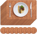 MOSAYT Placemats Set of 8, Heat Resistant Vinyl Place Mats by MOSAYT