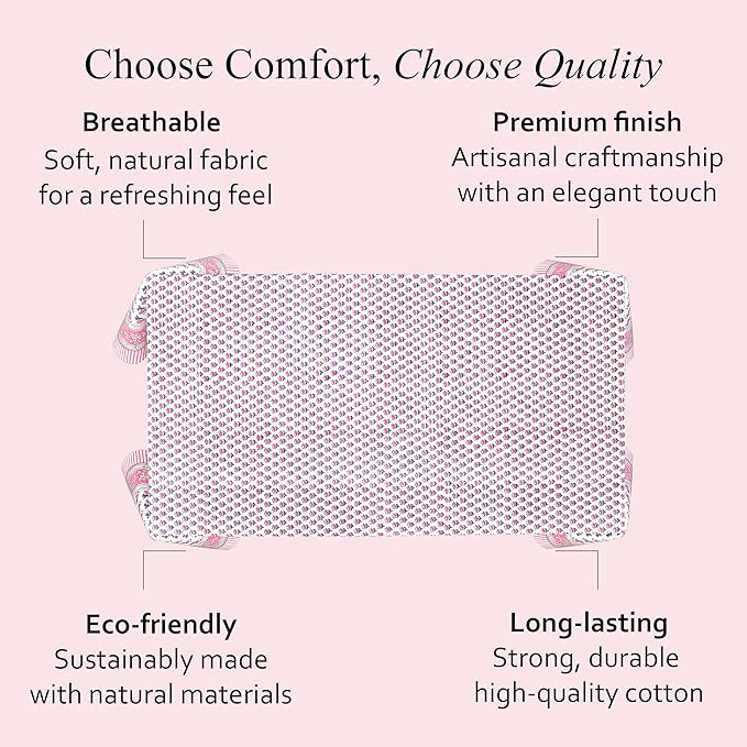 CPC Tablecloth 100% Cotton 60x60 Inch Indian Block Print Square Table Cover - Image 6