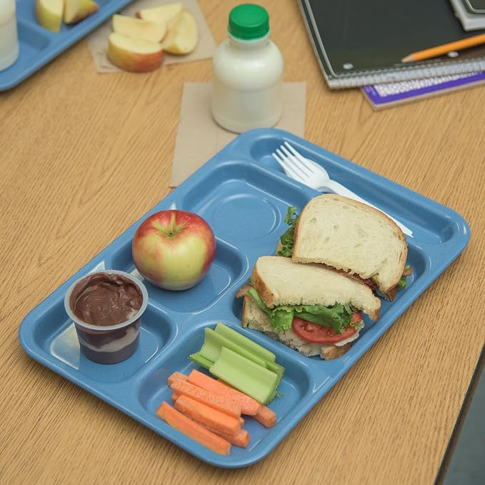 Carlisle FoodService Products Right-Hand Heavyweight 6-Compartment Melamine - Image 3
