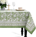 CPC Tablecloth 100% Cotton 60x60 Inch Indian Block Print Square Table Cover by COTTONPRINTCLUB
