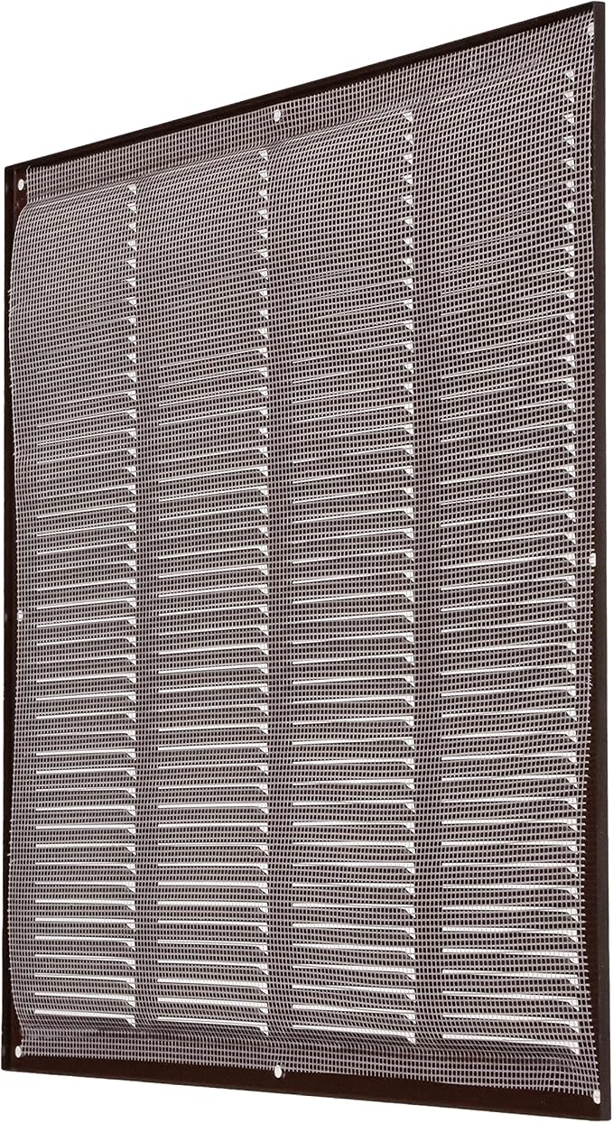 Repa Market Air Vent Cover 16x16 Inch Brown Galvanized Steel Louvered Grill - Image 8
