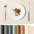 Roxifina Faux Leather Placemats Set of 4 by Unknown