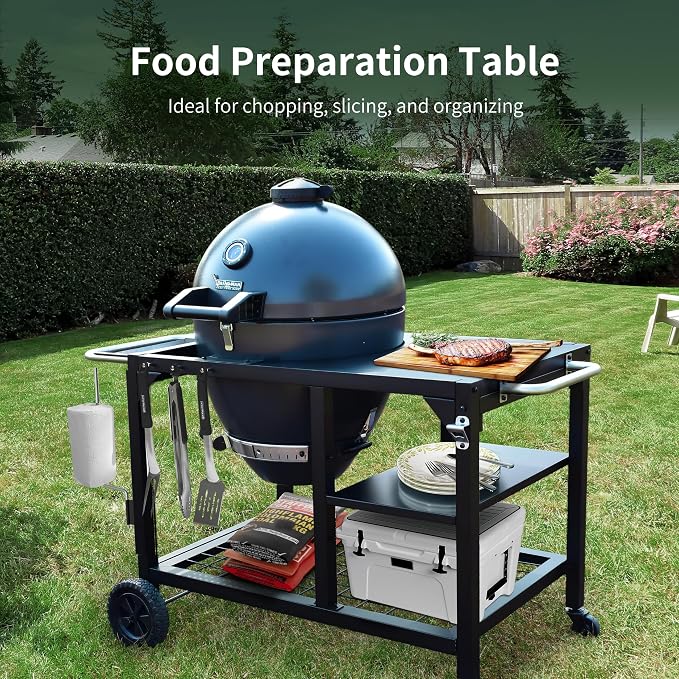 Brand-Man Charcoal Grill & Smoker Steel Kamado - Image 7