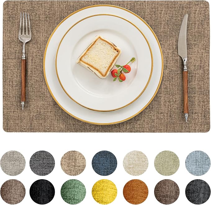 Romanstile Vinyl Placemats Set of 12-12 X 17 Inch by Romanstile