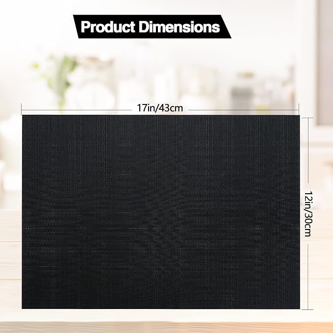 SLKQG Black Placemats Set of 4 - Image 5
