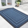 Buganda Front Door Mat Indoor Outdoor Entrance, Non-Slip Natural Rubber Doormats by Buganda