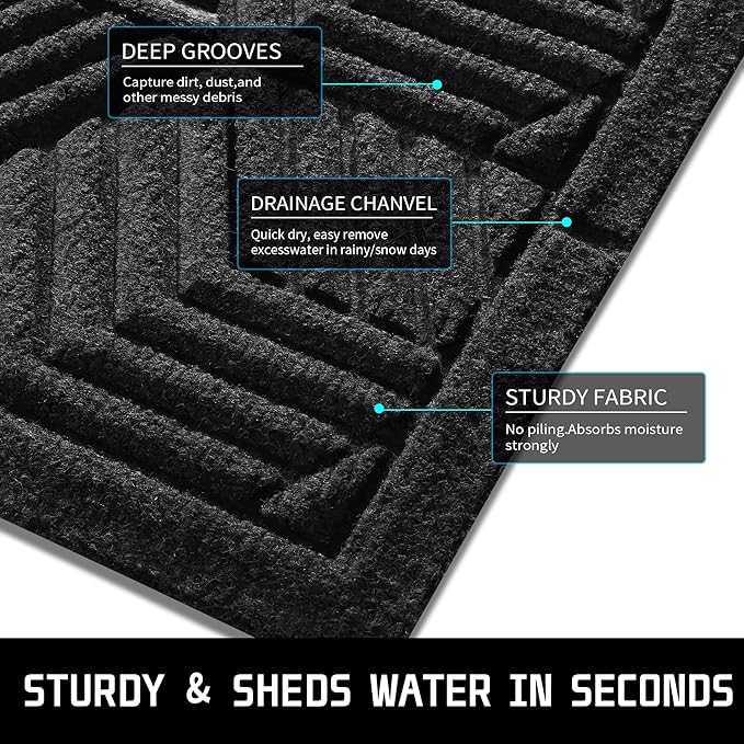 Yimobra Door Mats Outdoor 29.5x17, All-Season Waterproof Outdoor Mats - Image 5
