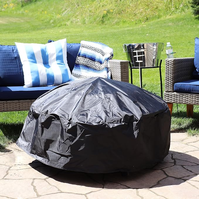 Sunnydaze Round Outdoor Fire Pit Cover - Image 5