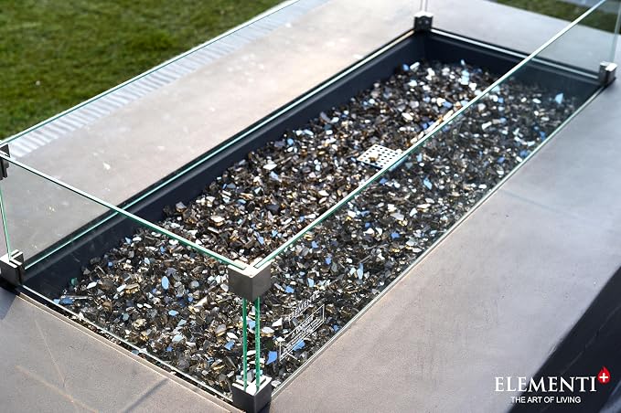 All Fire Table Pit Wind Screens and Stainless Steel Buner Lid from ELEMENTI | - Image 5