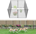 FXW Decorative Garden Fence for Yard - 32in x 15.7ft 8 Panels - Metal Fencing by FXW