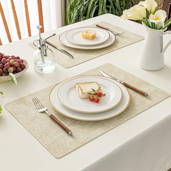 Romanstile Vinyl Placemats Set of 6-12 X 17 Inch - Image 8