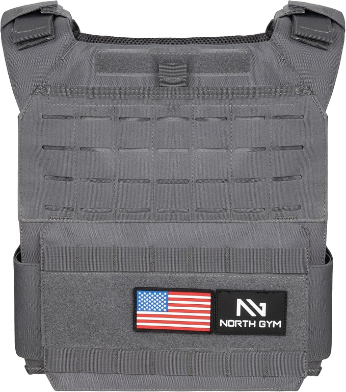Northgym Adjustable Weighted Vest/Incl. 3D Weight Plates in 14lbs / 20lbs/ - Image 3