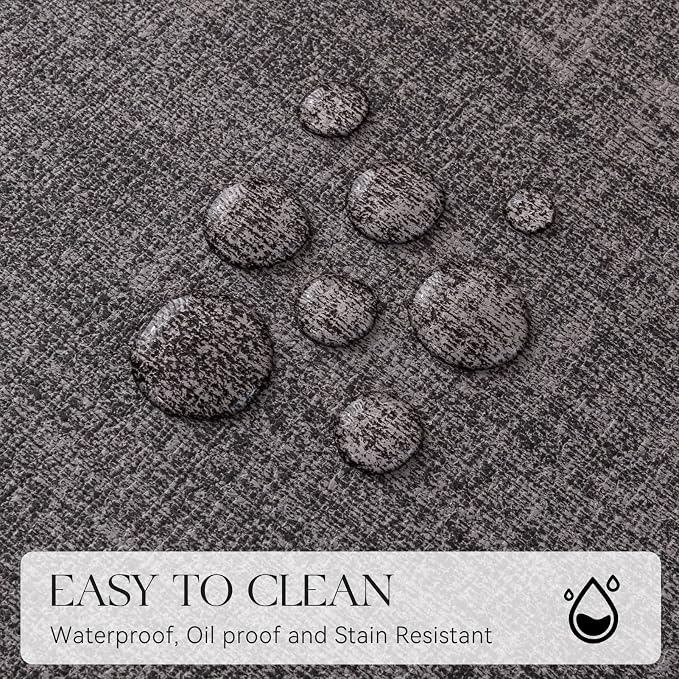 MOSAYT Placemats Set of 8, Heat Resistant Vinyl Place Mats - Image 4
