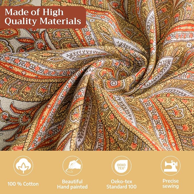 Maison d' Hermine Table Cloth Rectangle Table 100% Cotton 60 x 90 Inches - Image 4